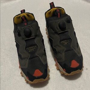 Men’s Reebok Instapump Fury Trail Black and Forest Green